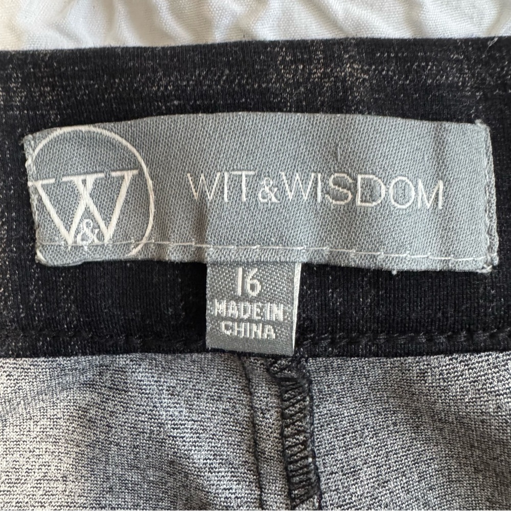 Wit & Wisdom Plaid Straight Leg Pants Size 16 - Picture 2 of 11